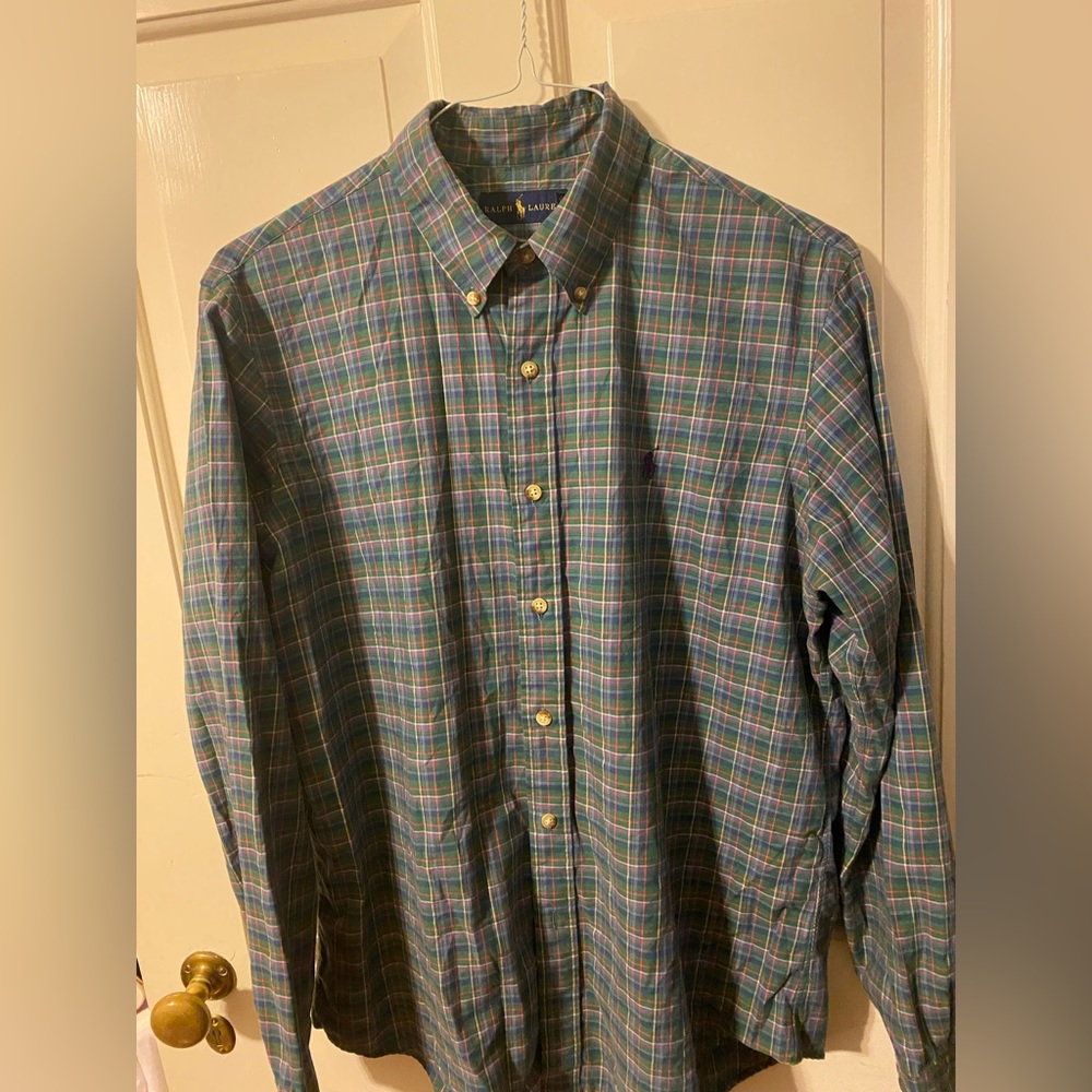 Ralph Lauren button down size large.